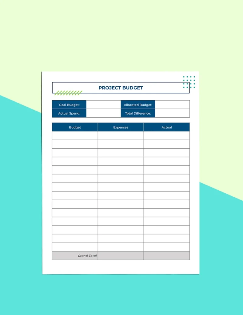 Digital planner for project management and tracker